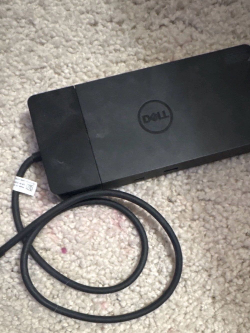 Dell Black Docking Station with Integrated Cable